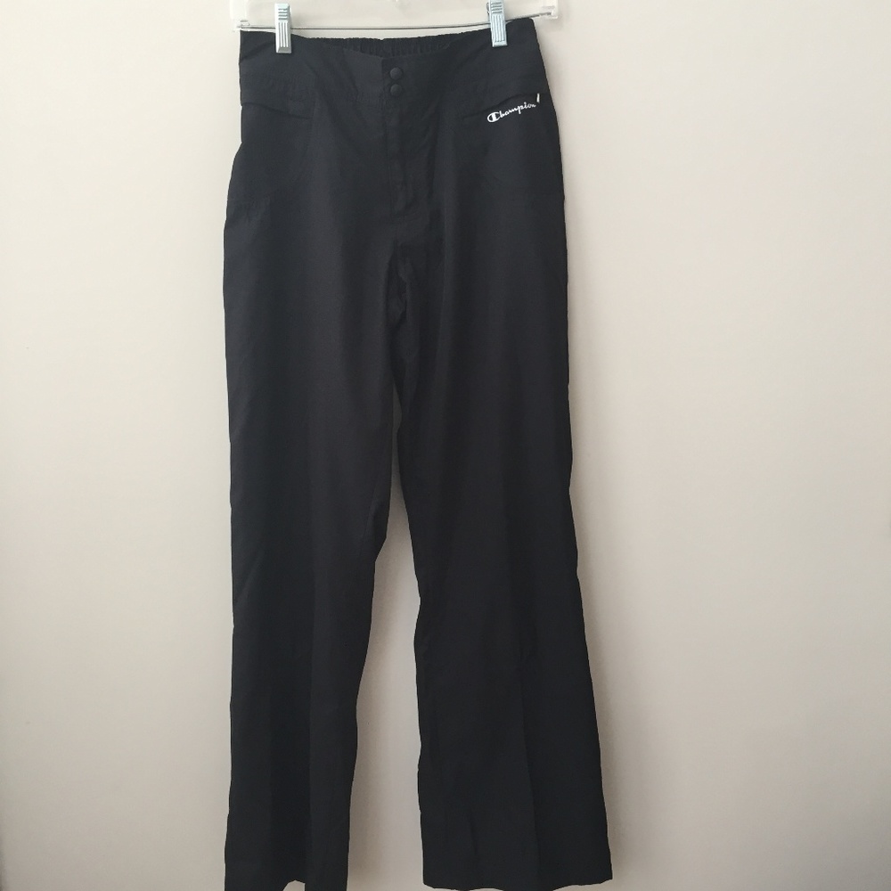 Champion Black Lined Activity Pants Size M